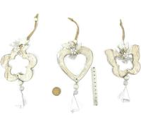 Pendentif en bois avec cloche 29cm MIX