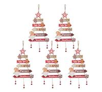Pendentif en bois avec corde de suspension saisonnière, motif dessin animé, décorations de Noël, formes assorties pour décoration d'arbre créatif