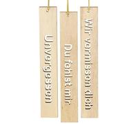 Pendentif en bois avec dictons pour deuil et commémoration