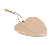 Pendentif En Bois: Coeur Fsc 100%, 10cmø