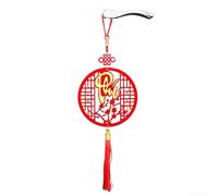 Pendentif en bois en flanelle Vietnam Nouvel An fleur de prunier (B) | , 15 x 46 x 3 cm, sculpture précise, design traditionnel, léger et portable