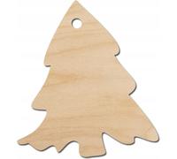 Pendentif en bois en forme de sapin de Noël