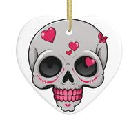 Pendentif en céramique pour sapin de Noël avec inscription « YYHWHJDE Always be with you » - Design exquis - 7,9 x 7,9 cm