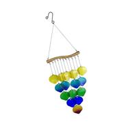 Pendentif en cristal à suspendre - Attrape-soleil - Carillon à vent - Pour balcon, jardin, réflexion de la lumière - Cloches décoratives en fer