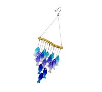 Pendentif en cristal à suspendre - Attrape-soleil - Carillon à vent - Pour balcon, jardin, réflexion de la lumière - Cloches décoratives en fer