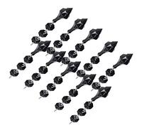 Pendentif en Cristal Acrylique Conique Lustre Pendentifs Perles Cristal Perlé Gouttelette Plafonnier Décorations Suspendues pour Fête De Mariage, 10 Pièces(Noir)