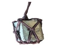 Pendentif en Cristal de Pyrite Brute Naturelle Reiki Chakra Guérison Pendentif Traitement Pierre avec Corde tissée à la Main