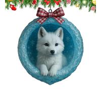 Pendentif en de Glace - Ornements d'animaux de Noël - Grotte en de Glace - Pendentif Acrylique 2D - Décoration de Noël pour la Maison, la Ferme, Les Vacances, la Chambre ou Les