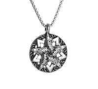 Pendentif en forme d’étoile slave Magic Star Cup, pentagramme rétro rond Starlight collier en acier inoxydable, amulette pour hommes tendance, bijoux