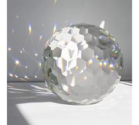 Pendentif en forme de boule de cristal en verre transparent - Attrape-soleil arc-en-ciel - Prismes à suspendre pour fenêtre, Feng Shui, décoration de maison, bureau, jardin (150 mm)
