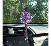 Pendentif en forme de boule de cristal pour rétroviseur de voiture - Attrape-soleil pour voiture