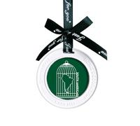 Pendentif en forme de cage avec carte continent Amérique du Sud