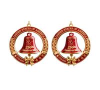 Pendentif en forme de cloches pour 250e anniversaire des États-Unis - Fait à la main - Cadeau commémoratif