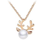 Pendentif en Forme de Cornes Élégant Collier de Bijoux Personnalisés Collier en Cristal de Diamant Accessoires Cadeau de Bijoux pour Femmes Très Pratique et Populaire Attractive And Fashion