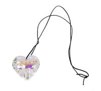 Pendentif en forme de cœur à suspendre 30 mm 45 mm pour la maison, le bureau, le jardin, conçu pour produire des réfractions et ajouter un charme décoratif à n'importe quel décor (30 mm coloré)