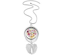 Pendentif en forme de cœur avec pendentif en forme de cabine de téléphe rouge Grande-Bretagne Royaume-Uni