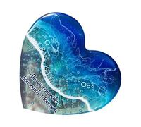 Pendentif en forme de cœur, pierre polie en forme de cœur - Décoration de jardin pour la maison, la Saint-Valentin, les femmes, les, la méditation, la fête, cadeau de remise de diplôme