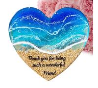 Pendentif en Forme de cœur, Pierres en Forme de cœur sur Le thème de | Ornements décoratifs pour Femme, méditation, étudiante, Lieu de Travail, fête de Naissance, Saint-Valentin, Artisanat