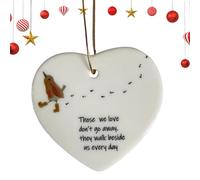 Pendentif en forme de cœur - Souhait que vous viviez sur le côté de Noël