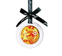 Pendentif en forme de dragon avec motif empereur ancien de Chine