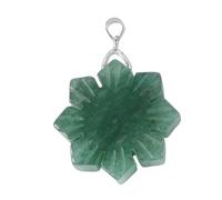 Pendentif en forme de flocon de neige avec pierres précieuses naturelles sur le thème de Noël pour femme, Moyen, Comme décrit, Comme décrit.