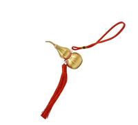 Pendentif en forme de gourde en cuivre à suspendre symbolise la prospérité et la chance, idéal pour la maison ou pour offrir une décoration miroir de voiture