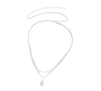 Pendentif en forme de goutte d'eau réglable à double brin, bijou de corps pour sorties décontractées, styles de vacances, accessoires de fête, taille unique, Comme décrit, 1