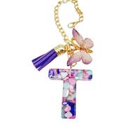 Pendentif en forme de lettre avec papillon et pendentif en forme de bouteille d'eau pour le travail scolaire, la randonnée en plein air, la plage