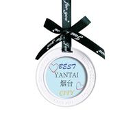Pendentif en forme de panneau de ville portuaire de la Chine Art Déco Mode Ornement Charm Aromathérapie