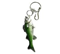 Pendentif en forme de poisson pour pêcheurs, breloque de sac en acrylique avec matériel en métal et crochet pour décoration de transport quotidien