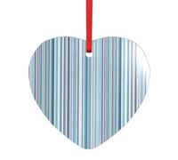 Pendentif en forme de rayures verticales en acrylique - Souvenir à suspendre, pour fêtes de Noël, mariages, anniversaires