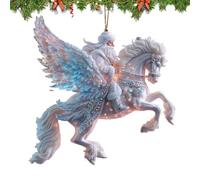 Pendentif en forme de sapin de Noël en forme de Père Noël - Vacances d'hiver plates 2D | Figurine de Père Noël en acrylique | Pour salon, chambre à coucher, cheminée, rebord de fenêtre, porte, dessus