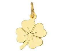 Pendentif en forme de trèfle pour enfant en or jaune 8 carats 333