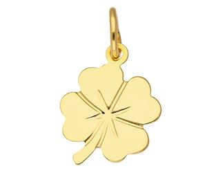 Pendentif en forme de trèfle pour enfant en or jaune 8 carats 333