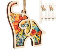 Pendentif en forme d'éléphant et de sœur - Avec carte d'histoire - Complément saisonnier - Bond spécial - Pour les meilleurs amis et sœurs