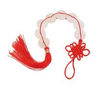 Pendentif en Jade de Couleur Pure, Huit nœuds Chinois en Jade, Pendentif Feng Shui, décoration de Chambre de Voiture, Cadeau de Collection Parfait pour la Maison, la Voiture, Le