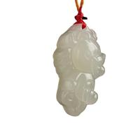 Pendentif en jadéite, Collier Feng Shui en jade, pendentif porte-bonheur du zodiaque chinois, animal mignon(Horse)