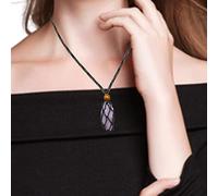 Pendentif en Kunzite - Pendentif irrégulier en pierre Kunzite - Bijou tendance pour homme et femme - Cadeau d'anniversaire