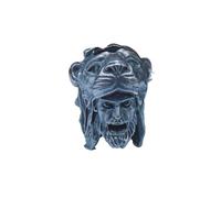Pendentif en laiton avec tête de lion - Fournitures de fabrication de bijoux - Personnalité Dieu de la guerre - Outils de plein air - Perles paracorde - Cordon en cuivre tissé - Laiton - Sans pierre