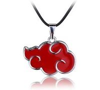 Pendentif en métal Anime Naruto signe d'organisation nuage Rouge Noir G