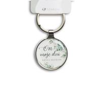 Pendentif en métal argenté - Il rassasie mes jours