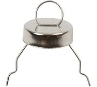 Pendentif en métal argenté pour enfant - Creotime - 13 mm - Lot de 25