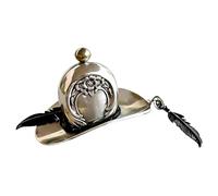 Pendentif en métal fait à la main en forme de chapeau de cowboy vintage pour la fabrication de bijoux, les loisirs créatifs, collier rustique pour homme et femme, 4x3cm, Métal, Métal.