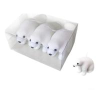 Pendentif en mousse légère pour sapin de Noël avec ours polaire et flocon de neige pour décoration de vacances d'hiver (D)