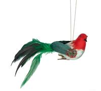 Pendentif en mousse pour décoration de Noël en forme d'oiseau à suspendre aux arbres, couronnes, guirlandes, convient pour les fêtes de fin d'année