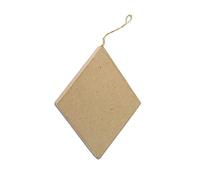 Pendentif en Papier mâché Losange Plat 15 x 1,5 cm.