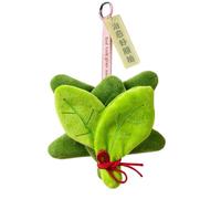Pendentif en peluche avec feuille de pomelo - Décoration de bon augure pour porte-clés avec décorations de pendentifs en peluche | Accessoire charmant pour femme, étudiant, enfant, petite amie, voyage