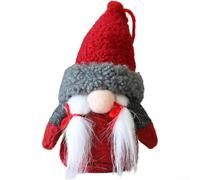 Pendentif en peluche en forme de champignon de Pâques 10 cm Tissu doux (D)