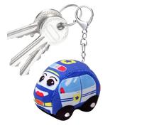 Pendentif en peluche - Porte-clés en forme de camion de pompier | Jouet éducatif pour apprendre pour et filles d'âge préscolaire pour sac à dos, sac à main, porte-monnaie pour les voyages et les