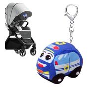 Pendentif en peluche, poupée camion de pompier pour poussette - Jouet éducatif pour enfants d'âge préscolaire - Pour sac à dos, sac à main, porte-monnaie - Pour les voyages et les vacances